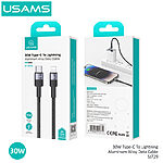 Καλώδιο φόρτισης και data USAMS SY Series Aluminum Alloy Type-C σε lightning 30W 1.2m (SJ729USB01) μαύρο - Image 5