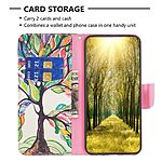 Θήκη Realme 12 Pro 5G / 12 Pro+ 5G OEM Colorized Tree με βάση στήριξης, υποδοχές καρτών και μαγνητικό κούμπωμα Flip Wallet από συνθετικό δέρμα και TPU - Image 3