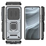 Θήκη Realme 12 Pro 5G / 12 Pro+ 5G Mad Mask Camshield Armor Guard v3 Πλάτη με προστασία για την κάμερα, Kickstand και Βάση στήριξης από σκλήρό Premium TPU γκρι - Image 4