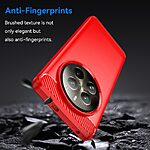 Θήκη Realme 12 Pro 5G / 12 Pro+ 5G Mad Mask Brushed TPU Carbon Πλάτη κόκκινο - Image 3