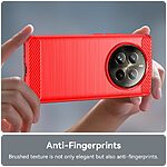 Θήκη Realme 12 Pro 5G / 12 Pro+ 5G Mad Mask Brushed TPU Carbon Πλάτη κόκκινο - Image 4