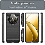 Θήκη Realme 12 Pro 5G / 12 Pro+ 5G Mad Mask Brushed TPU Carbon Πλάτη μαύρο - Image 2