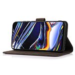 υποδοχές καρτών και μαγνητικό κούμπωμα καφέ