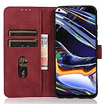 Θήκη Realme C67 4G KHAZNEH Litchi Skin Texture Leather με βάση στήριξης, υποδοχές καρτών και μαγνητικό κούμπωμα κόκκινο - Image 3