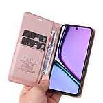 Θήκη Realme C67 4G YIKATU Folio Series με βάση στήριξης, υποδοχή καρτών και μαγνητικό κούμπωμα Flip Wallet από συνθετικό δέρμα και TPU ροζ χρυσό - Image 5