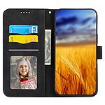 υποδοχή καρτών και μαγνητικό κούμπωμα Flip Wallet από συνθετικό δέρμα και εσωτερικό TPU μαύρο