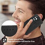 Θήκη Samsung Galaxy M15 5G DIERFENG DF 03 Foldable Series με βάση στήριξης, υποδοχή καρτών και μαγνητικό κούμπωμα Flip Wallet από συνθετικό δέρμα και εσωτερικό TPU μαύρο - Image 4