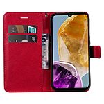 υποδοχή καρτών και μαγνητικό κούμπωμα Flip Wallet από συνθετικό δέρμα και εσωτερικό TPU κόκκινο