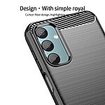 Θήκη Samsung Galaxy M15 5G MOFI Brushed V2 TPU Carbon Πλάτη μαύρο - Image 5