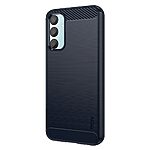 Θήκη Samsung Galaxy M15 5G MOFI Brushed V2 TPU Carbon Πλάτη μπλε - Image 2