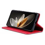 Θήκη Samsung Galaxy M55 5G AZNS Litchi Retro V4 Texture Leather με βάση στήριξης, υποδοχές καρτών και μαγνητικό κούμπωμα κόκκινο - Image 4