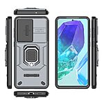 Θήκη Samsung Galaxy M55 5G Mad Mask Camshield Armor Guard v3 Πλάτη με προστασία για την κάμερα, Kickstand και Βάση στήριξης από σκλήρό Premium TPU γκρι - Image 5