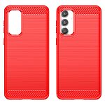 Θήκη Samsung Galaxy M55 5G Mad Mask Brushed TPU Carbon Πλάτη κόκκινο - Image 2