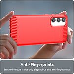 Θήκη Samsung Galaxy M55 5G Mad Mask Brushed TPU Carbon Πλάτη κόκκινο - Image 5