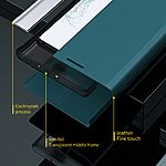 Θήκη Samsung Galaxy M55 5G New Design Leather Stand Cover από συνθετικό δέρμα λευκό - Image 4