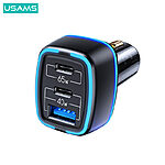 USAMS CC141 φορτιστής αυτοκινήτου C24 105W με 1 x USB-A + 2 x Type-C (CC141TC01)  - μωβ - Image 2