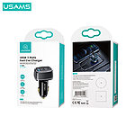 USAMS CC141 φορτιστής αυτοκινήτου C24 105W με 1 x USB-A + 2 x Type-C (CC141TC01)  - μωβ - Image 5