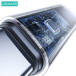 USAMS SJ682 Adapter Μετατροπέας AU18 από Type-C male σε Type-C female  Aluminum και Digital Display (SJ682TC01) μαύρο - Image 4