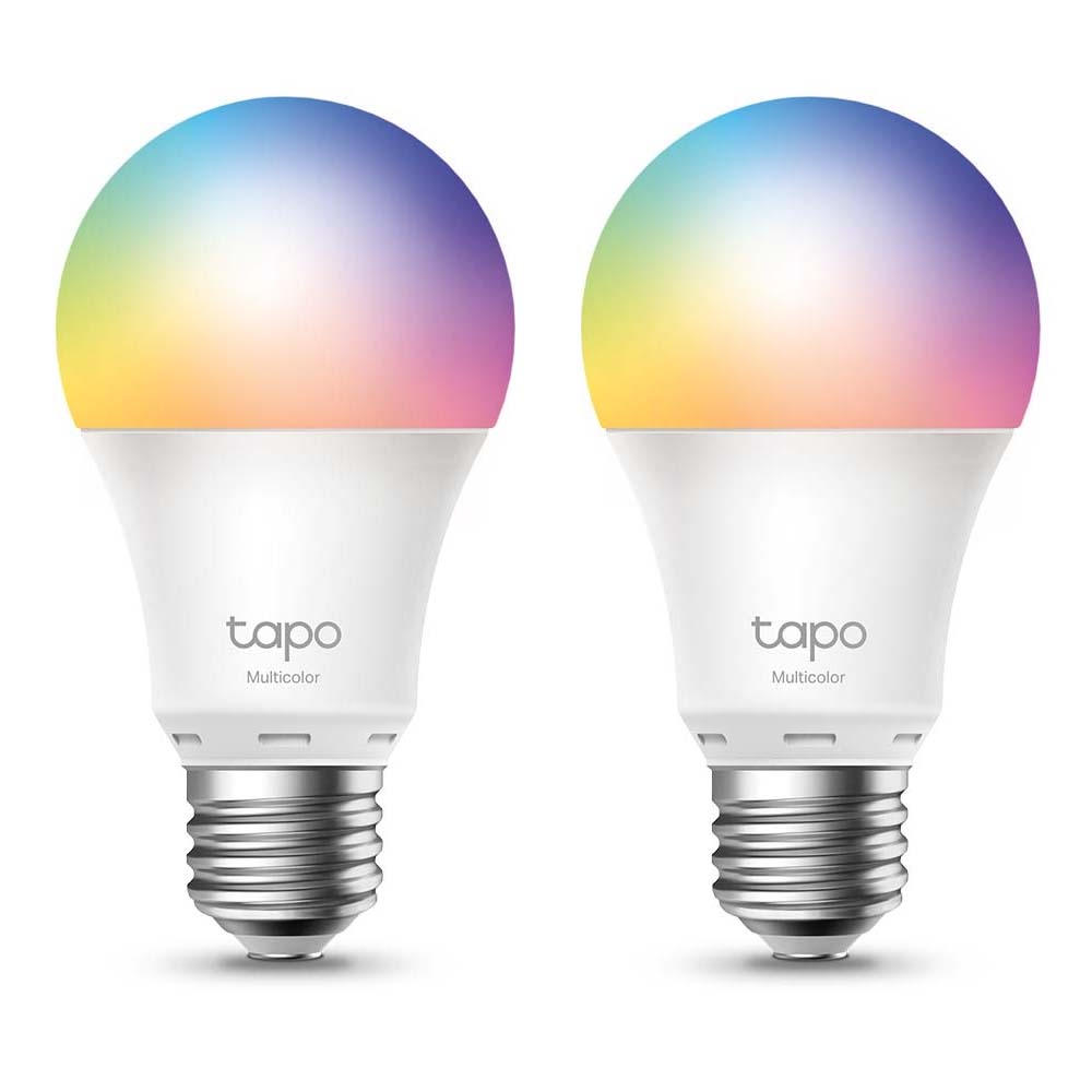 0042341_0 Smart Wi-Fi Light Bulb TP-Link Tapo L530E E27 8.7W Dimable Multicolor (TAPO L530E(2-PACK)) (TPL530E(2-PACK)) - Image 1