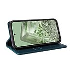 Θήκη Google Pixel 8a 5G YIKATU Folio Series με βάση στήριξης, υποδοχή καρτών και μαγνητικό κούμπωμα Flip Wallet από συνθετικό δέρμα και TPU πράσινο - Image 3