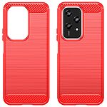 Θήκη Honor 200 Lite 5G Mad Mask Brushed TPU Carbon Πλάτη κόκκινο - Image 2