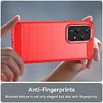 Θήκη Honor 200 Lite 5G Mad Mask Brushed TPU Carbon Πλάτη κόκκινο - Image 5