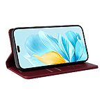 Θήκη Honor 200 Lite 5G YIKATU Folio Series με βάση στήριξης, υποδοχή καρτών και μαγνητικό κούμπωμα Flip Wallet από συνθετικό δέρμα και TPU κόκκινο σκούρο - Image 4