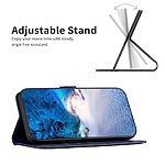 Θήκη Honor 90 Smart 5G BINFEN COLOR Leather Wallet series 12 με βάση στήριξης, υποδοχές καρτών και μαγνητικό κούμπωμα μπλε - Image 3