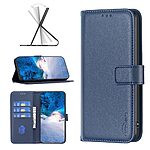 Θήκη Honor 90 Smart 5G BINFEN COLOR Leather Wallet series 12 με βάση στήριξης, υποδοχές καρτών και μαγνητικό κούμπωμα μπλε - Image 4