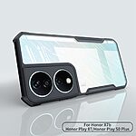 Θήκη Honor 90 Smart 5G XUNDD Hybrid Sockproof Transparent πλάτη από αντικραδασμικό TPU μαύρο - Image 2