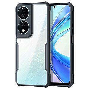 Θήκη Honor 90 Smart 5G XUNDD Hybrid Sockproof Transparent πλάτη από αντικραδασμικό TPU μαύρο