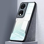 Θήκη Honor 90 Smart 5G XUNDD Hybrid Sockproof Transparent πλάτη από αντικραδασμικό TPU μαύρο - Image 4