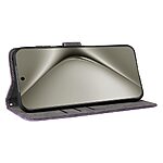 Θήκη Huawei Pura 70 Mad Mask RFID Blocking V2 Προστασία Ασύρματης Ανάγνωσης Καρτών Leather με βάση στήριξης, υποδοχές καρτών και μαγνητικό κούμπωμα μωβ - Image 3