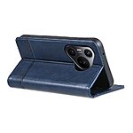 Θήκη Huawei Pura 70 Pro AZNS Litchi Retro V4 Texture Leather με βάση στήριξης, υποδοχές καρτών και μαγνητικό κούμπωμα μπλε - Image 4