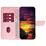 Θήκη Huawei Pura 70 Pro Mad Mask Leather Wallet Case V2_4 με βάση στήριξης, υποδοχές καρτών και μαγνητικό κούμπωμα Flip Wallet από συνθετικό δέρμα ροζ χρυσό - Image 3