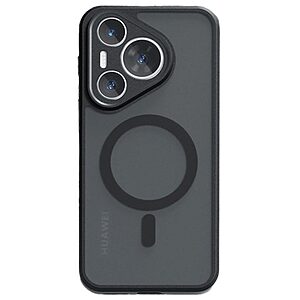 Θήκη Huawei Pura 70 Pro Mad Mask Magnetic Matte Hybrid συμβατό με MagSafe φορτιστή Transparent Πλάτη TPU μαύρο