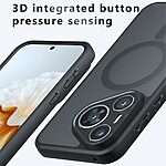 Θήκη Huawei Pura 70 Pro Mad Mask Magnetic Matte Hybrid συμβατό με MagSafe φορτιστή Transparent Πλάτη TPU μαύρο - Image 4