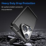 Θήκη Huawei Pura 70 Pro Mad Mask Brushed TPU Carbon Πλάτη μαύρο - Image 3