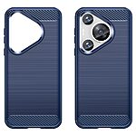 Θήκη Huawei Pura 70 Pro Mad Mask Brushed TPU Carbon Πλάτη μπλε - Image 2