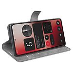 Θήκη Nothing Phone (2a / 2a Plus) 5G 5G Mad Mask Leather Wallet Case V2 με βάση στήριξης, υποδοχές καρτών και μαγνητικό κούμπωμα Flip Wallet από συνθετικό δέρμα γκρι - Image 3