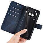 Θήκη Nothing Phone (2a / 2a Plus) 5G 5G Mad Mask Leather Wallet Case V2 με βάση στήριξης, υποδοχές καρτών και μαγνητικό κούμπωμα Flip Wallet από συνθετικό δέρμα μπλε - Image 4