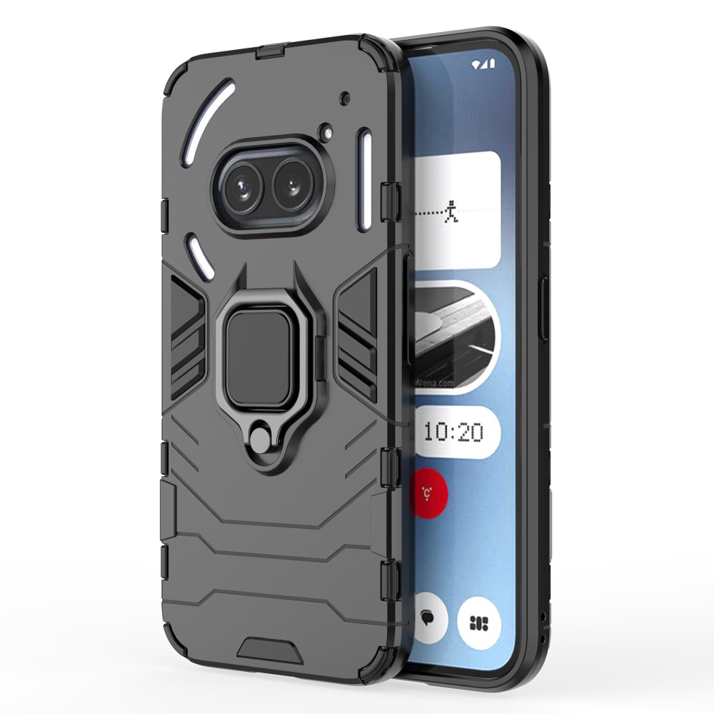 Θήκη Nothing Phone (2a) 5G Mad Mask Πλάτη Thin Armor με Μαγνητικό δαχτυλίδι και Βάση στήριξης TPU μαύρο Θήκη Nothing Phone (2a) 5G Mad Mask Πλάτη Thin Armor με Μαγνητικό δαχτυλίδι και Βάση στήριξης TPU μαύρο
