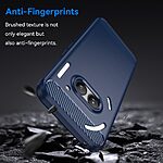 Θήκη Nothing Phone (2a / 2a Plus) 5G Mad Mask Brushed TPU Carbon Πλάτη μπλε - Image 3