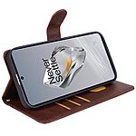 Θήκη OnePlus Nord N30 SE 5G OEM Leather Wallet Case Series 2 με βάση στήριξης, υποδοχές καρτών και μαγνητικό κούμπωμα Flip Wallet από συνθετικό δέρμα καφέ - Image 3