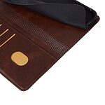Θήκη OnePlus Nord N30 SE 5G OEM Leather Wallet Case Series 2 με βάση στήριξης, υποδοχές καρτών και μαγνητικό κούμπωμα Flip Wallet από συνθετικό δέρμα καφέ - Image 5
