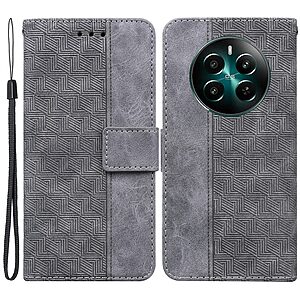 Θήκη Realme 12+ 5G Mad Mask Leather Wallet Case Geometry Style με βάση στήριξης
