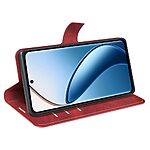 Θήκη Realme 12+ 5G Mad Mask Leather Wallet Case V2 με βάση στήριξης, υποδοχές καρτών και μαγνητικό κούμπωμα Flip Wallet από συνθετικό δέρμα κόκκινο - Image 3