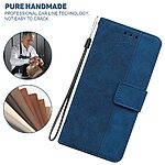 Θήκη Realme 12+ 5G Mad Mask Leather Wallet Case Geometry Style με βάση στήριξης, υποδοχές καρτών και μαγνητικό κούμπωμα Flip Wallet από συνθετικό δέρμα μπλε - Image 4