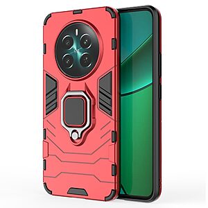Θήκη Realme 12+ 5G Mad Mask Πλάτη Thin Armor με Μαγνητικό δαχτυλίδι και Βάση στήριξης TPU κόκκινο