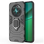 Θήκη Realme 12+ 5G Mad Mask Πλάτη Thin Armor με Μαγνητικό δαχτυλίδι και Βάση στήριξης TPU μαύρο